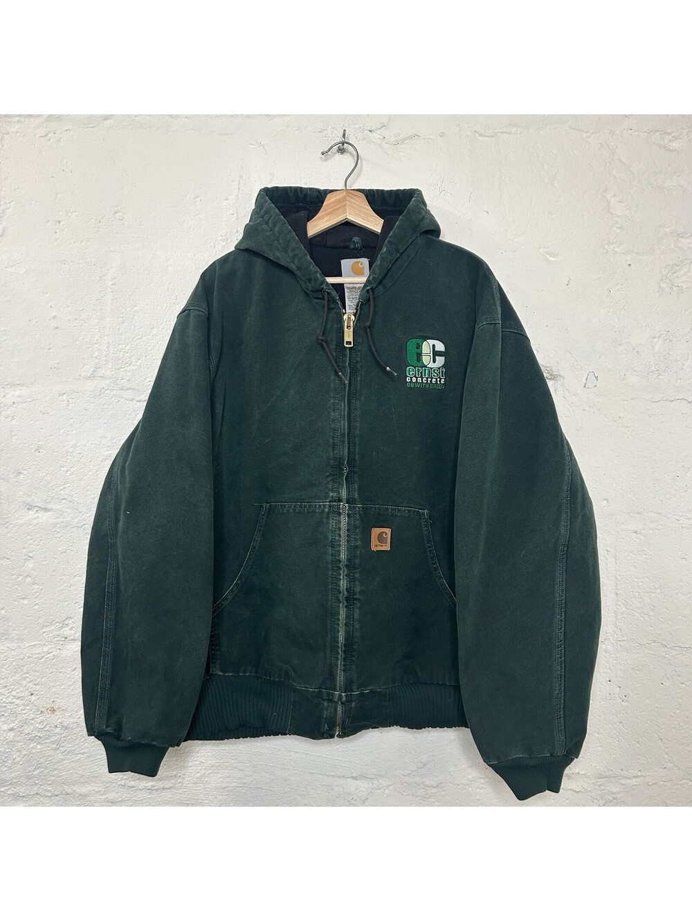 Vintage Carhartt Quilted Hooded Active Jacket “Spruce Green”